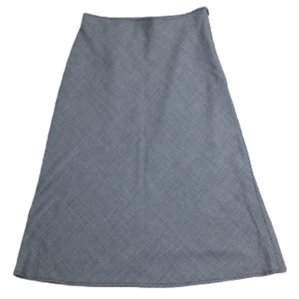 Star C.C.C. Houndstooth A-Line Midi Skirt Black White Juniors 7